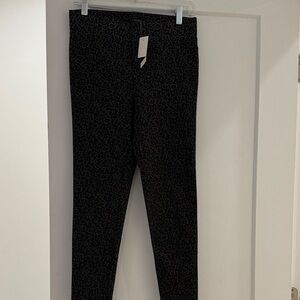 LOFT Charcoal Leopard Print Leggings